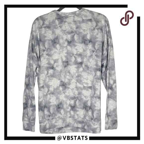 Athleta‎ Womens Studio To Street Balance Pullover Sweatshirt Gray White Medium - Picture 2 of 9